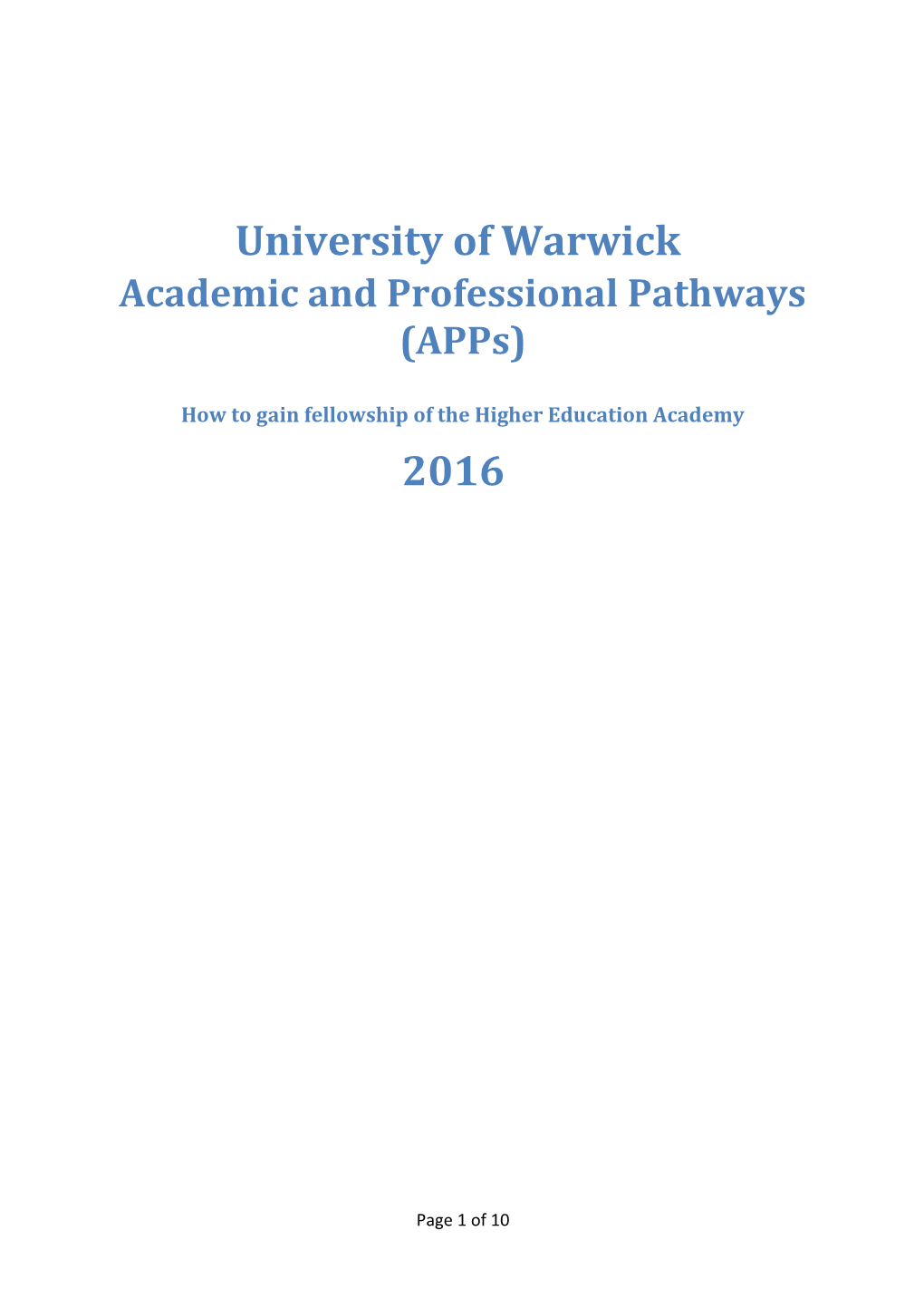 Academic and Professional Pathways(Apps)