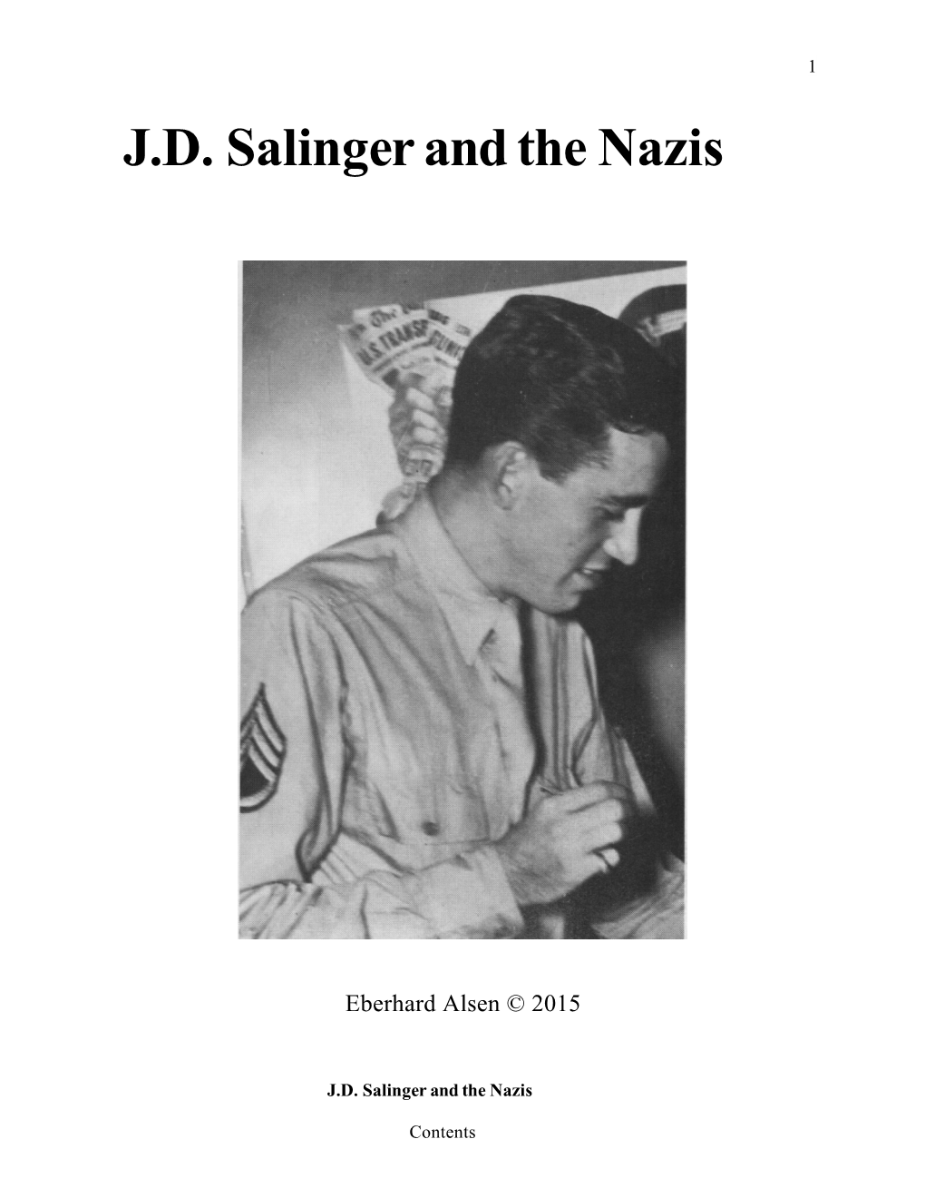 J.D. Salinger and the Nazis
