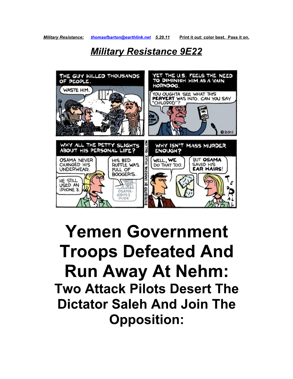 Yemen Government Troops Defeated and Run Away at Nehm