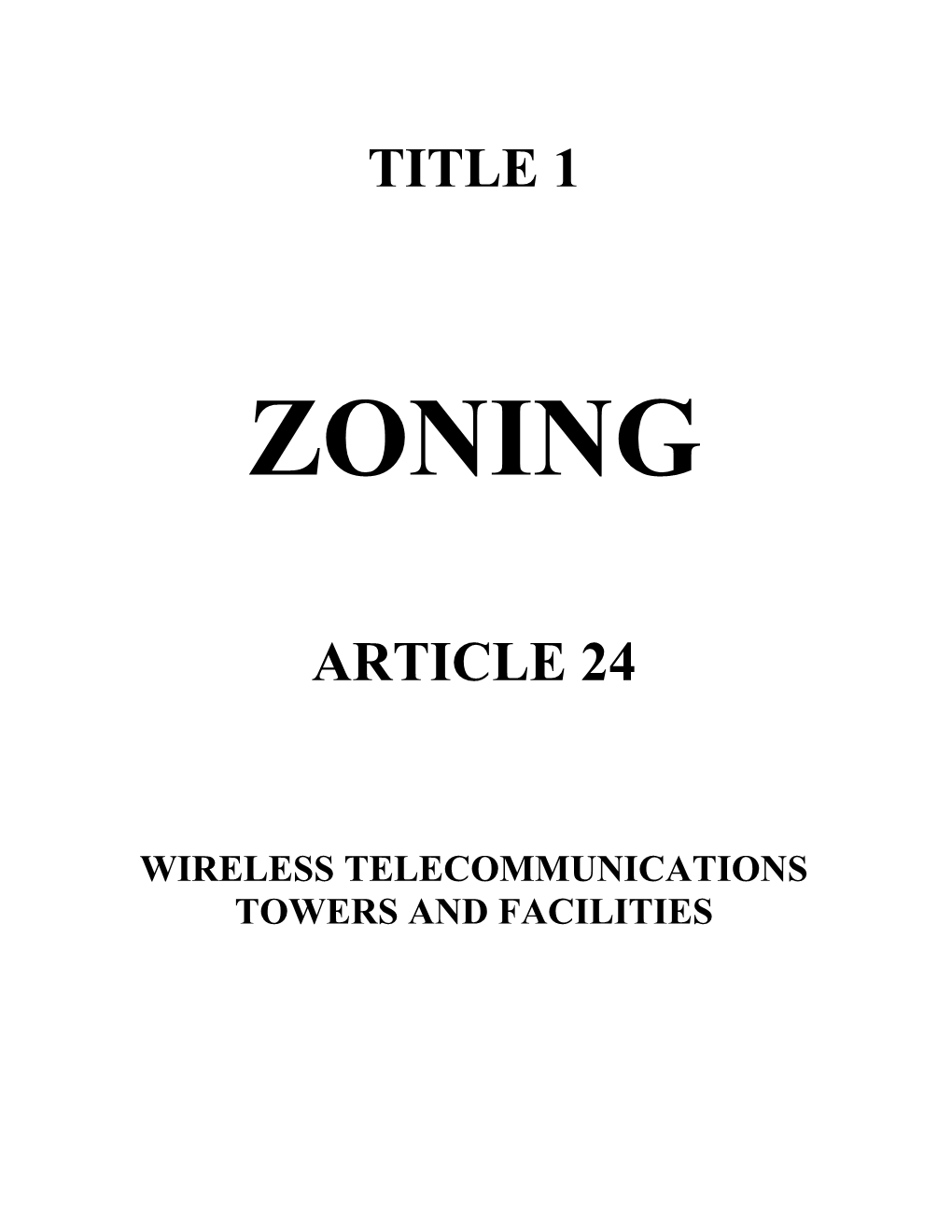 Wirelesstelecommunicationstowers and Facilities