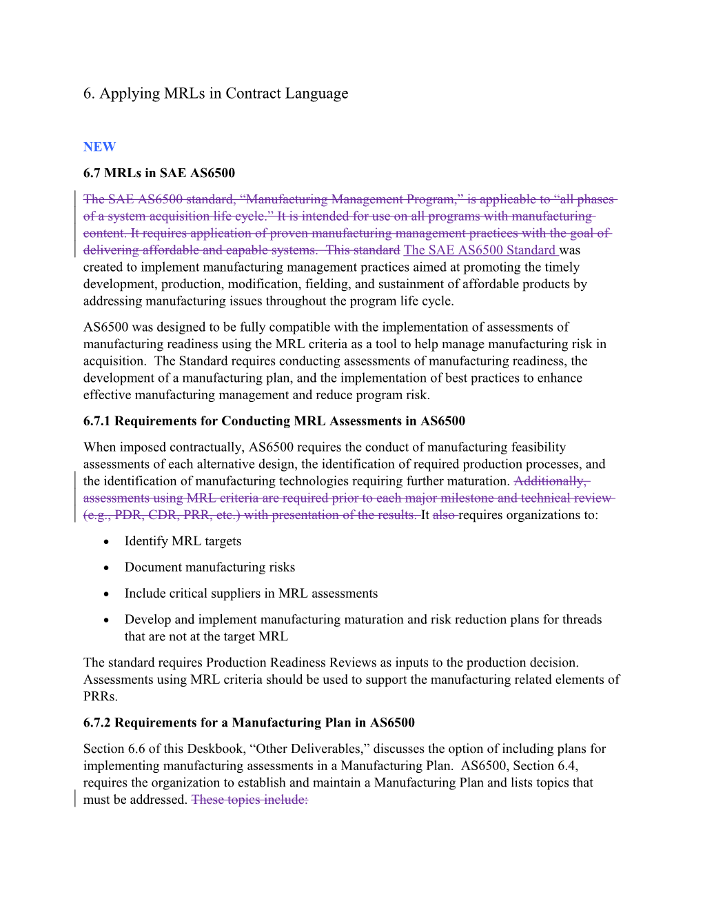 6. Applying Mrls in Contract Language