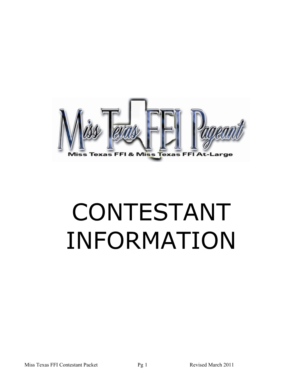 Contestant Information