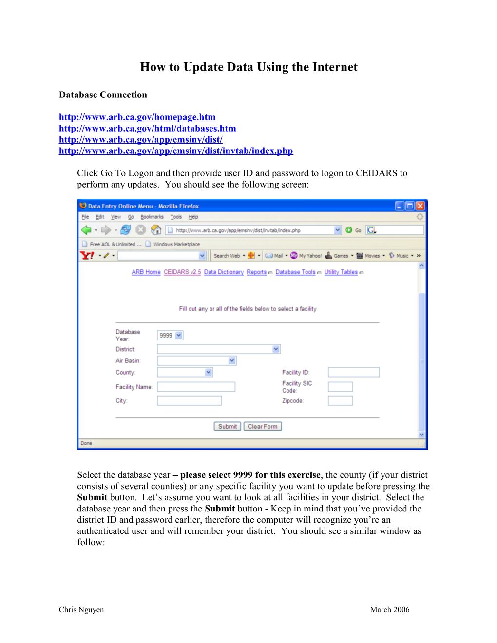 Structured Query Language (SQL)