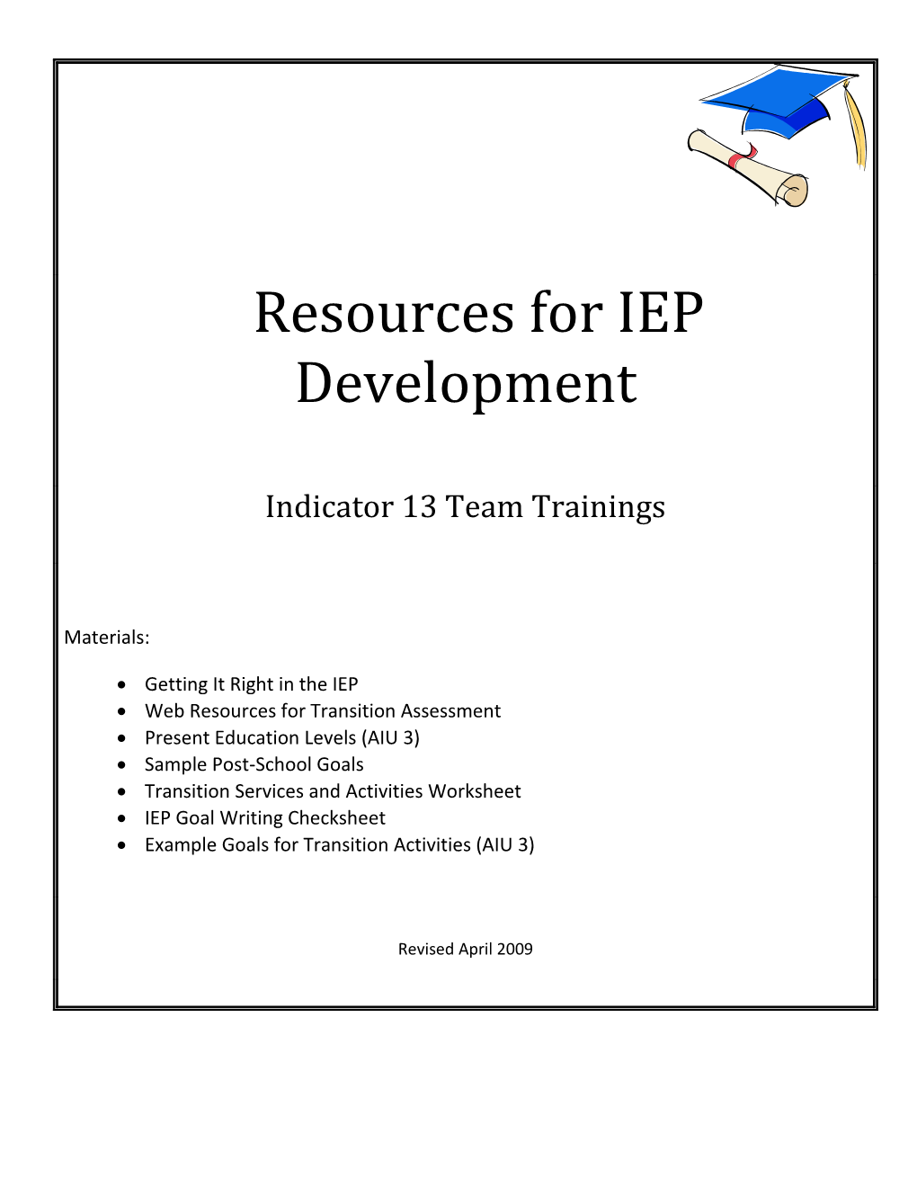 Getting It Right in the IEP