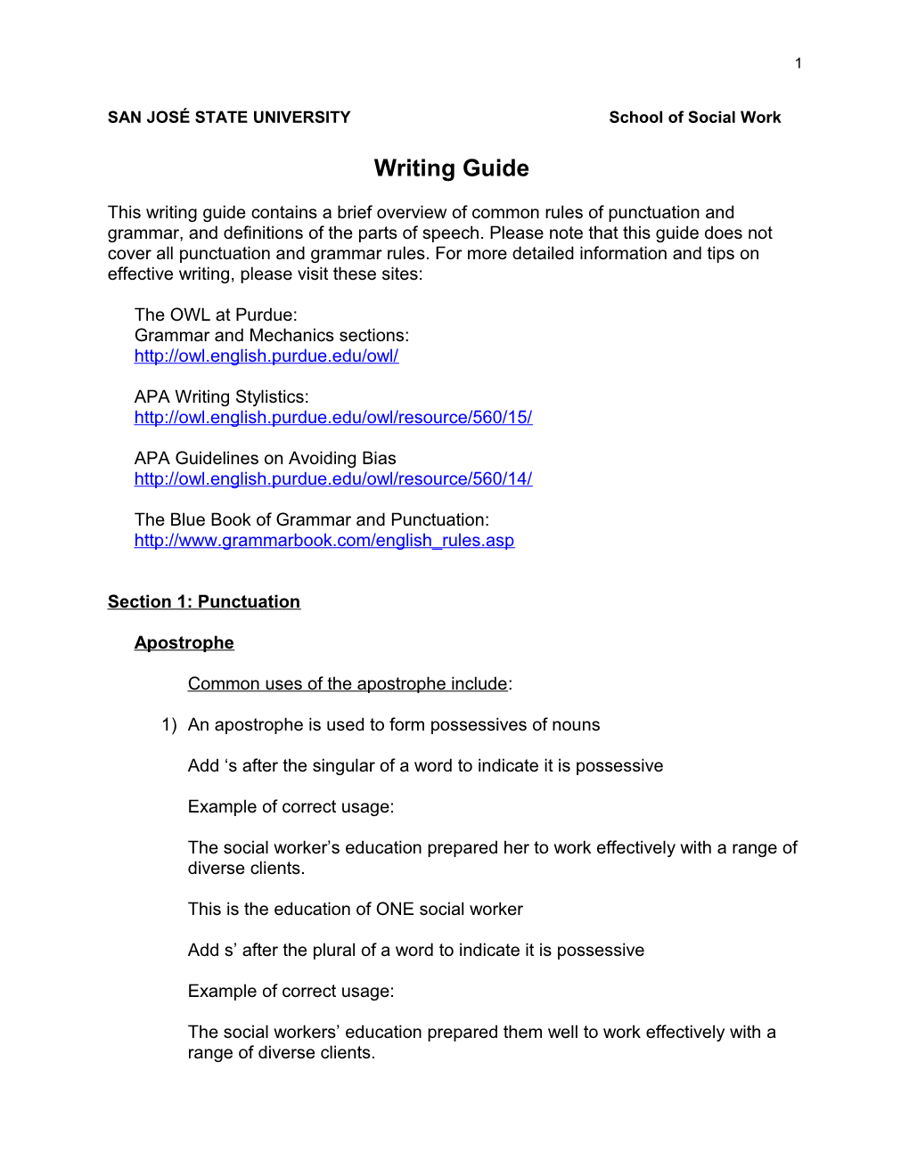 Writing Guide