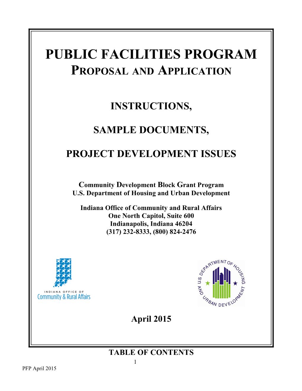 Public Facilities Program