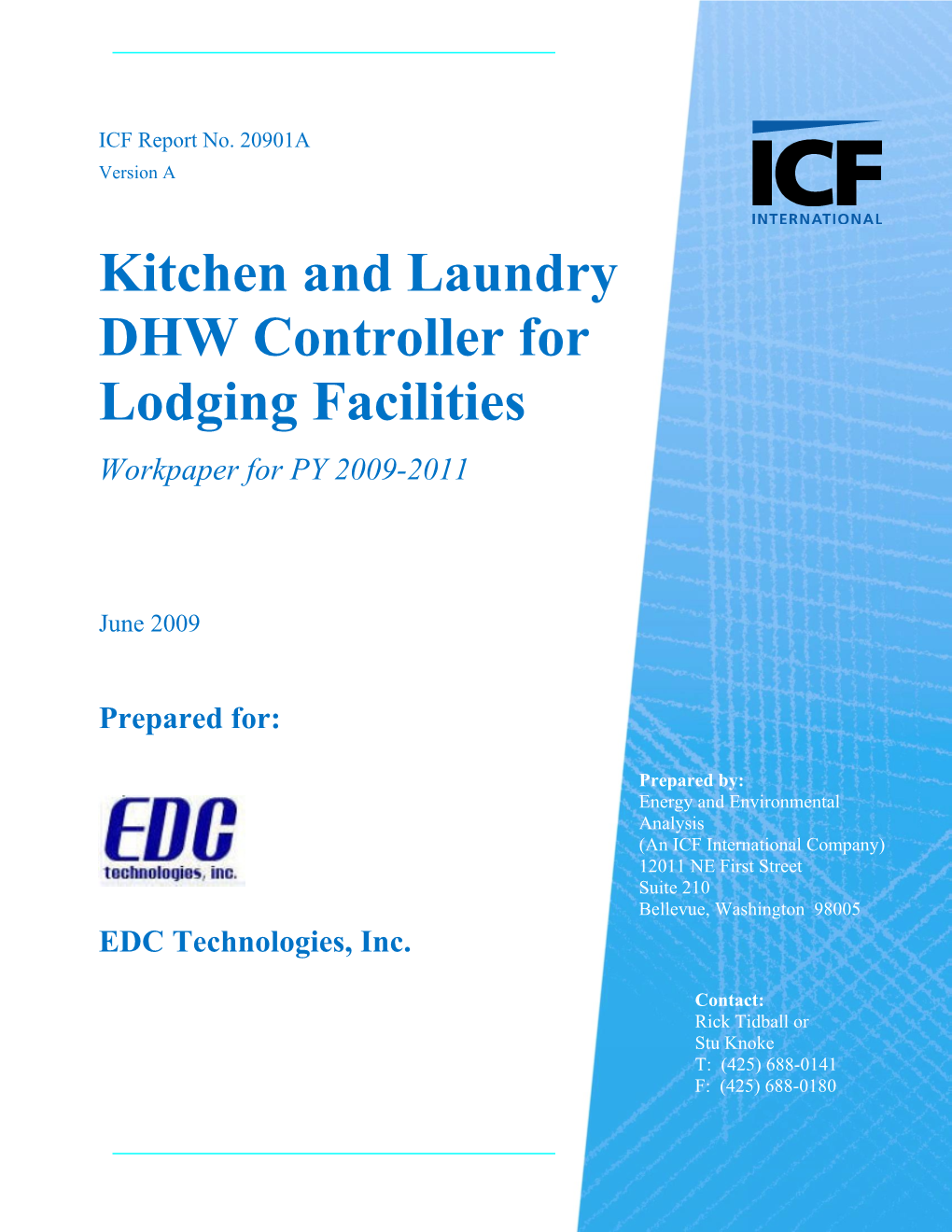 Kitchen and Laundry DHW Controller for Lodging Facilities