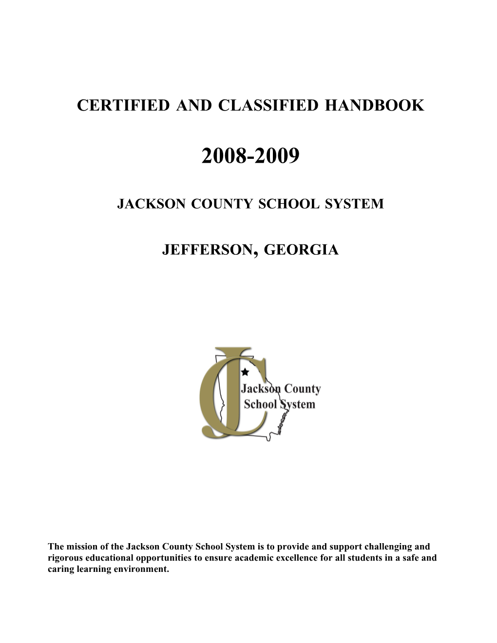 Certified and Classified Handbook