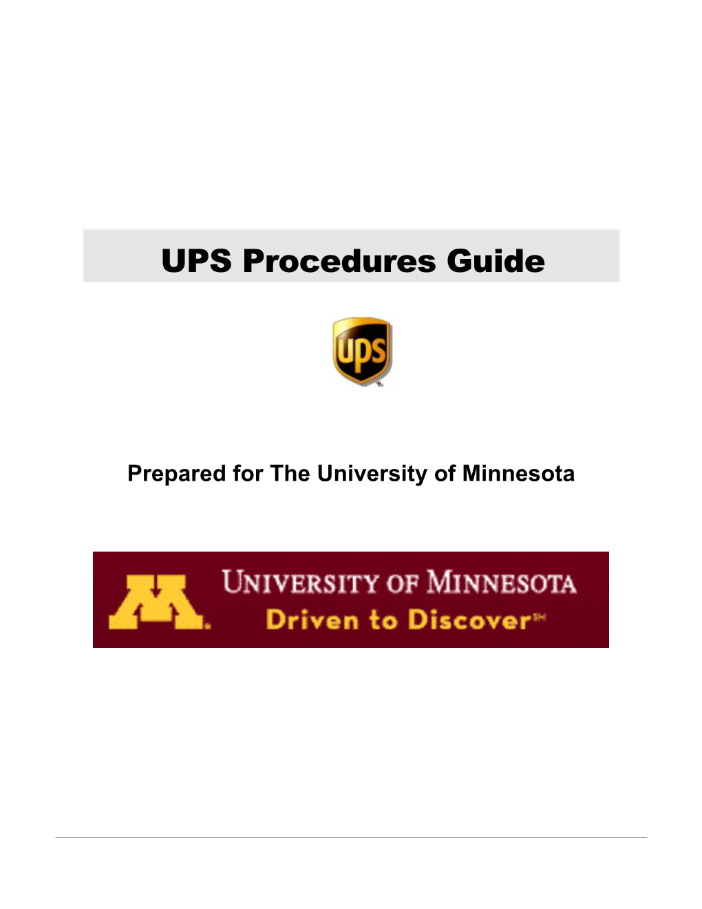 Prepared for the University of Minnesota