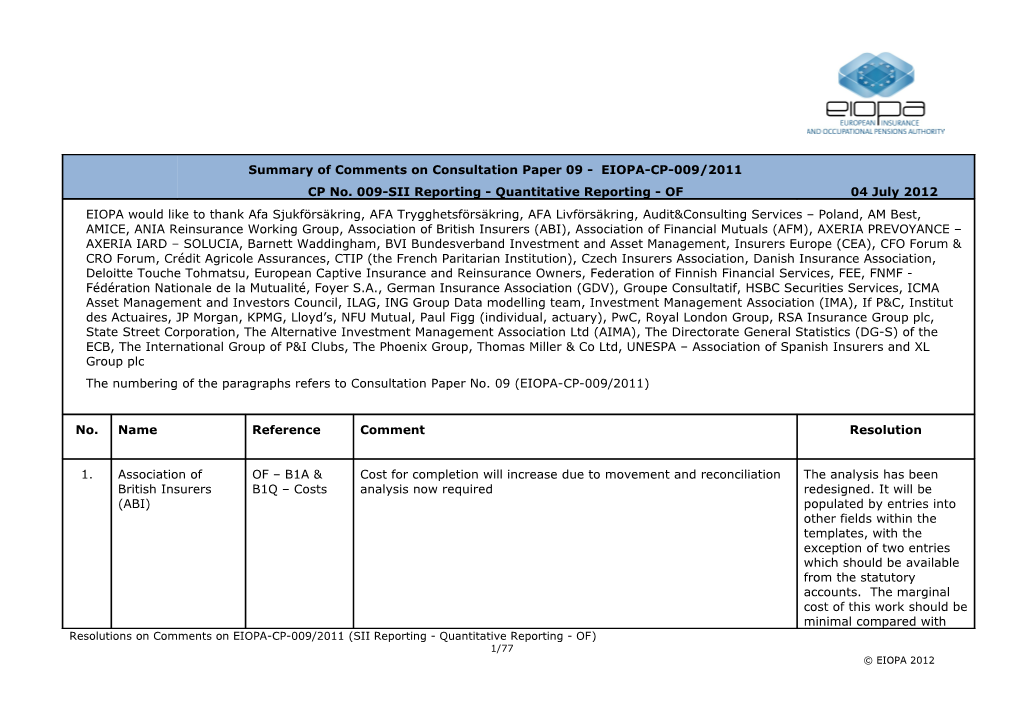 Comments Template QRT of Final