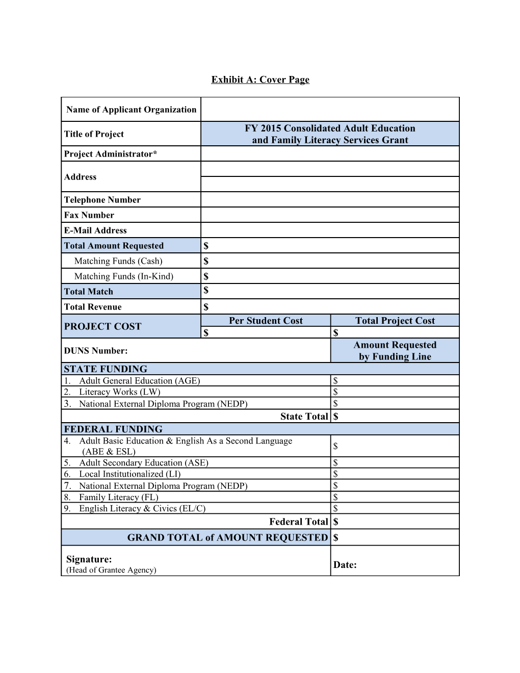 FY11 DLLR-AIS CAEFLS Grant Application