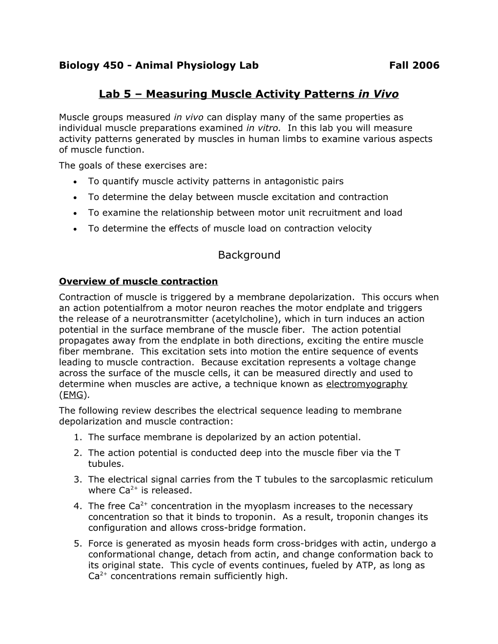 Bio 450 - Lab 5 - Muscle Activity in Vivo