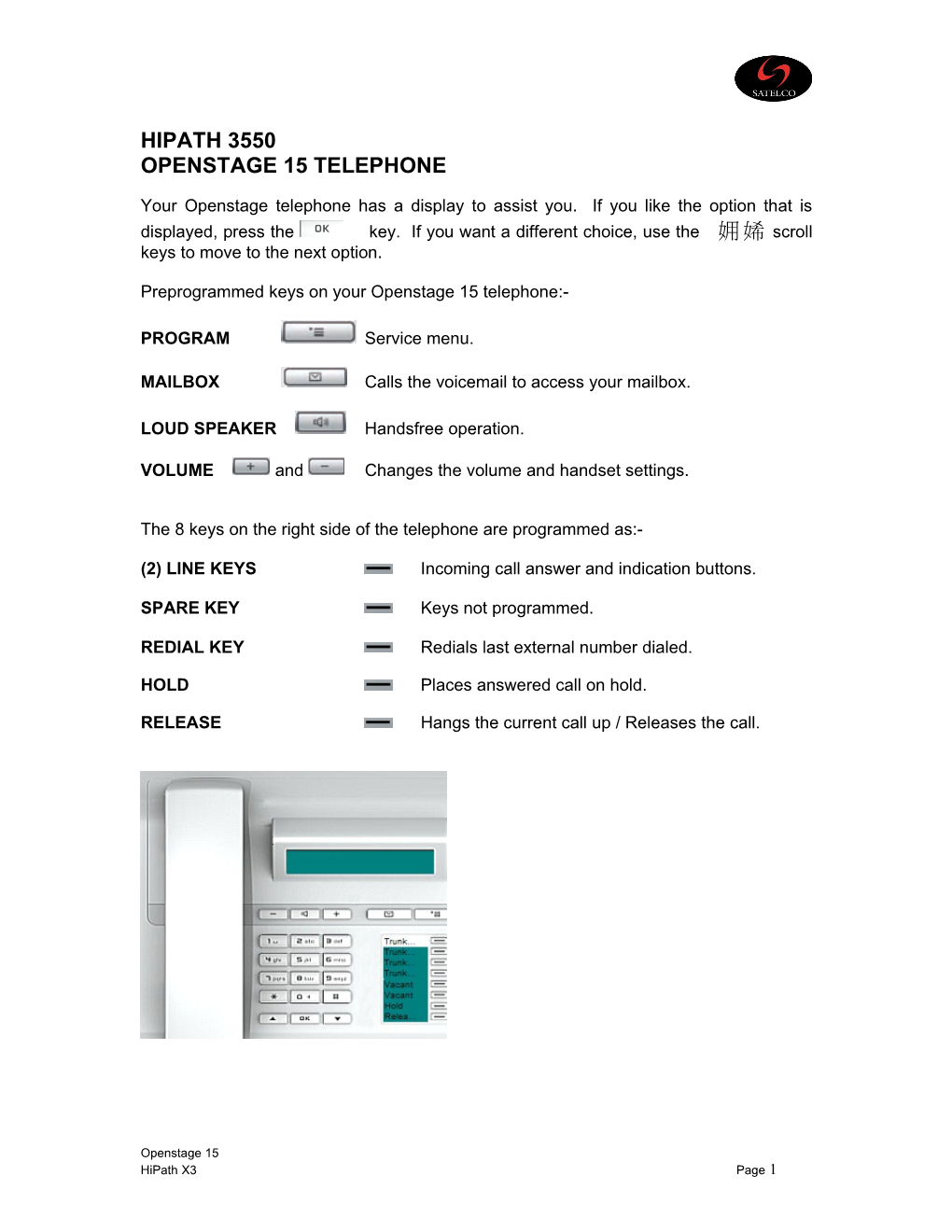 Openstage 15 Telephone