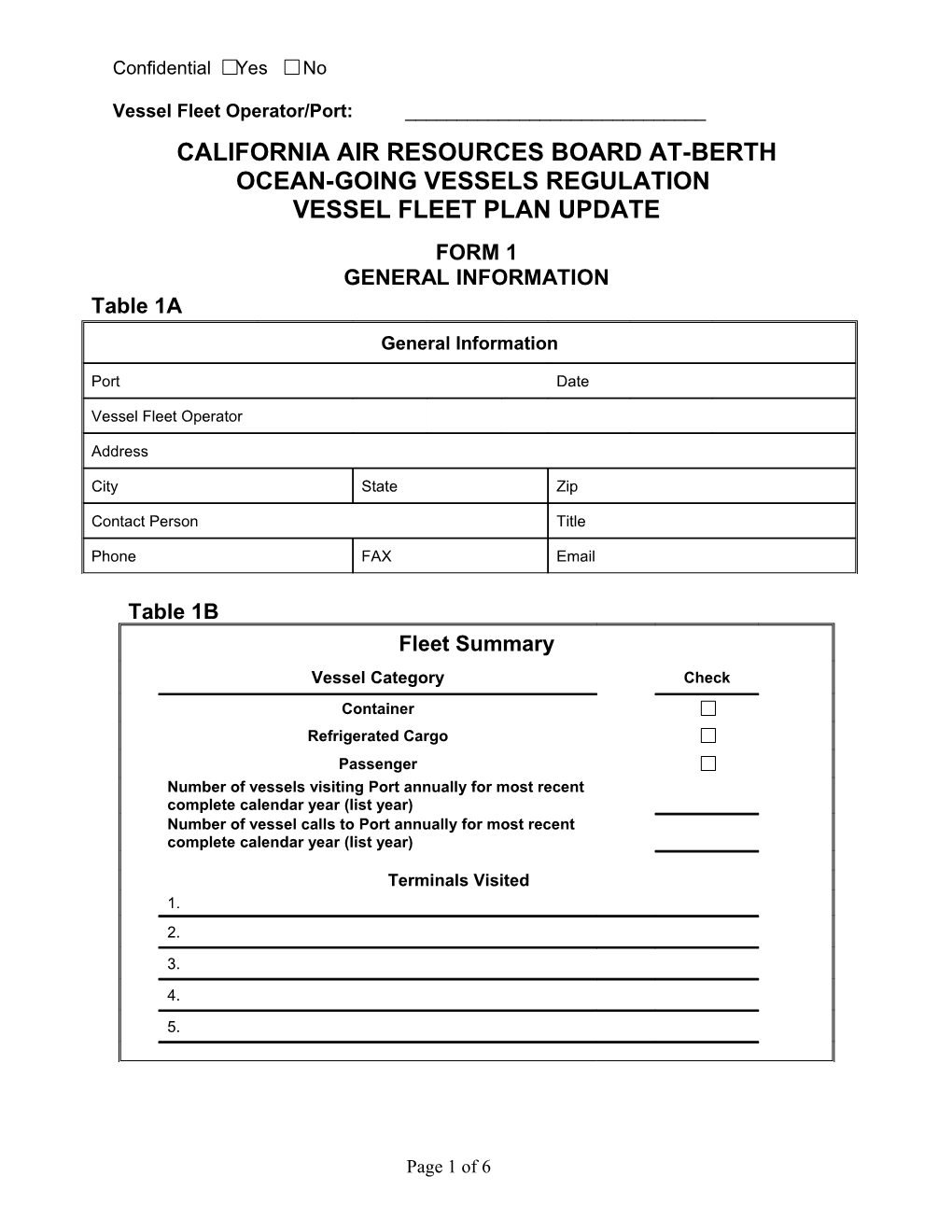 California Air Resources Board Atberth Oceangoing Vessels Regulation