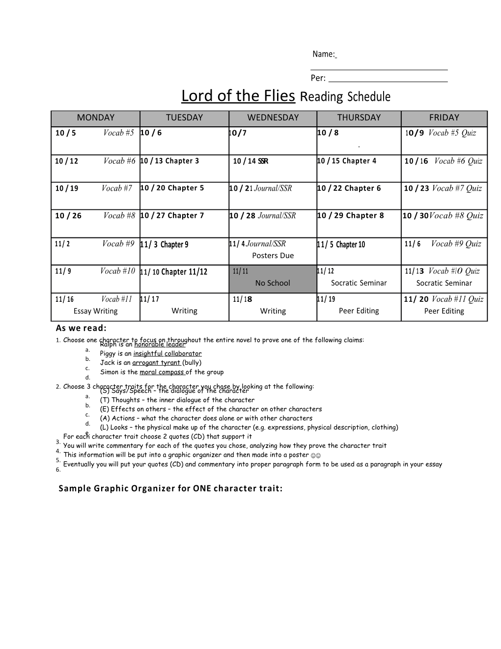 2015 LOTF Reading Schedule CP