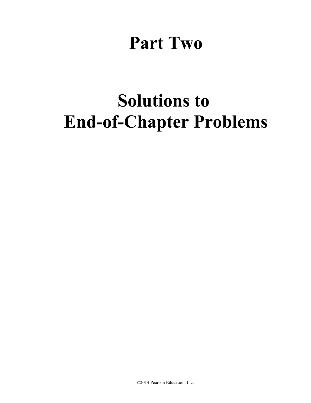 Solutions to End-Of-Chapter Problems Chapter 3 1