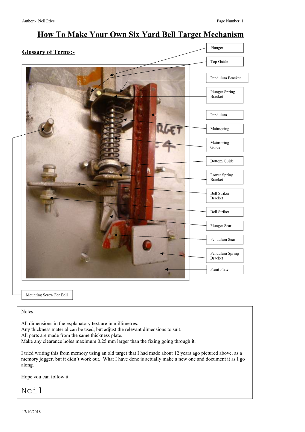 How to Make Your Own Bell Target Mechanism