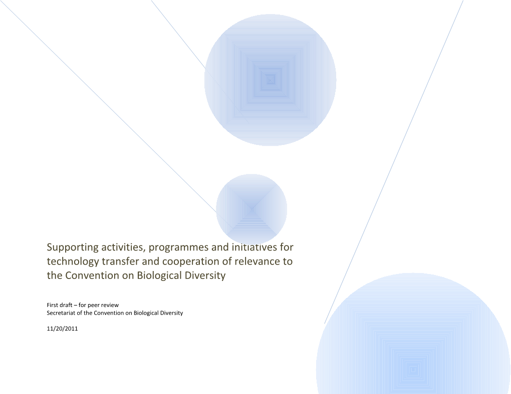 Biodiversity Technology Transfer Gap Analysis