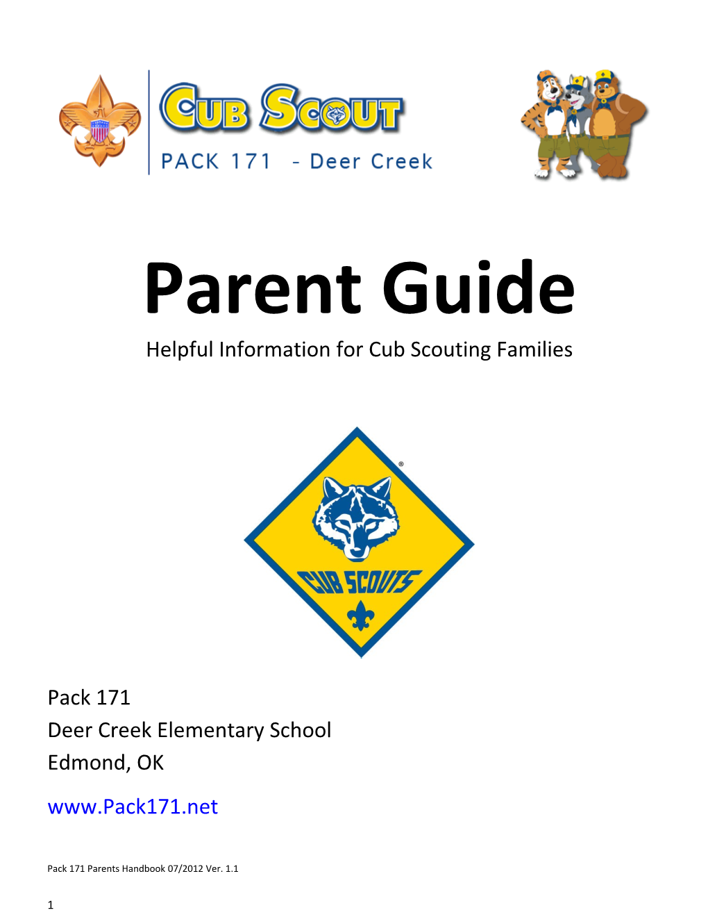 Helpful Information for Cub Scouting Families