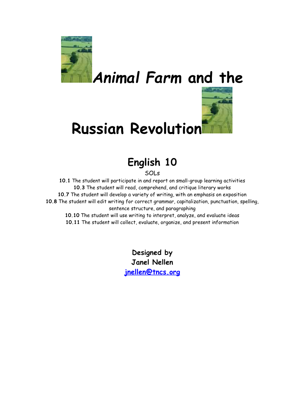 Animal Farm and the Russian Revolution