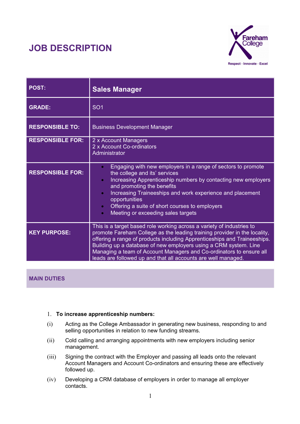 Increasing Apprenticeship Numbers by Contacting New Employers and Promoting the Benefits