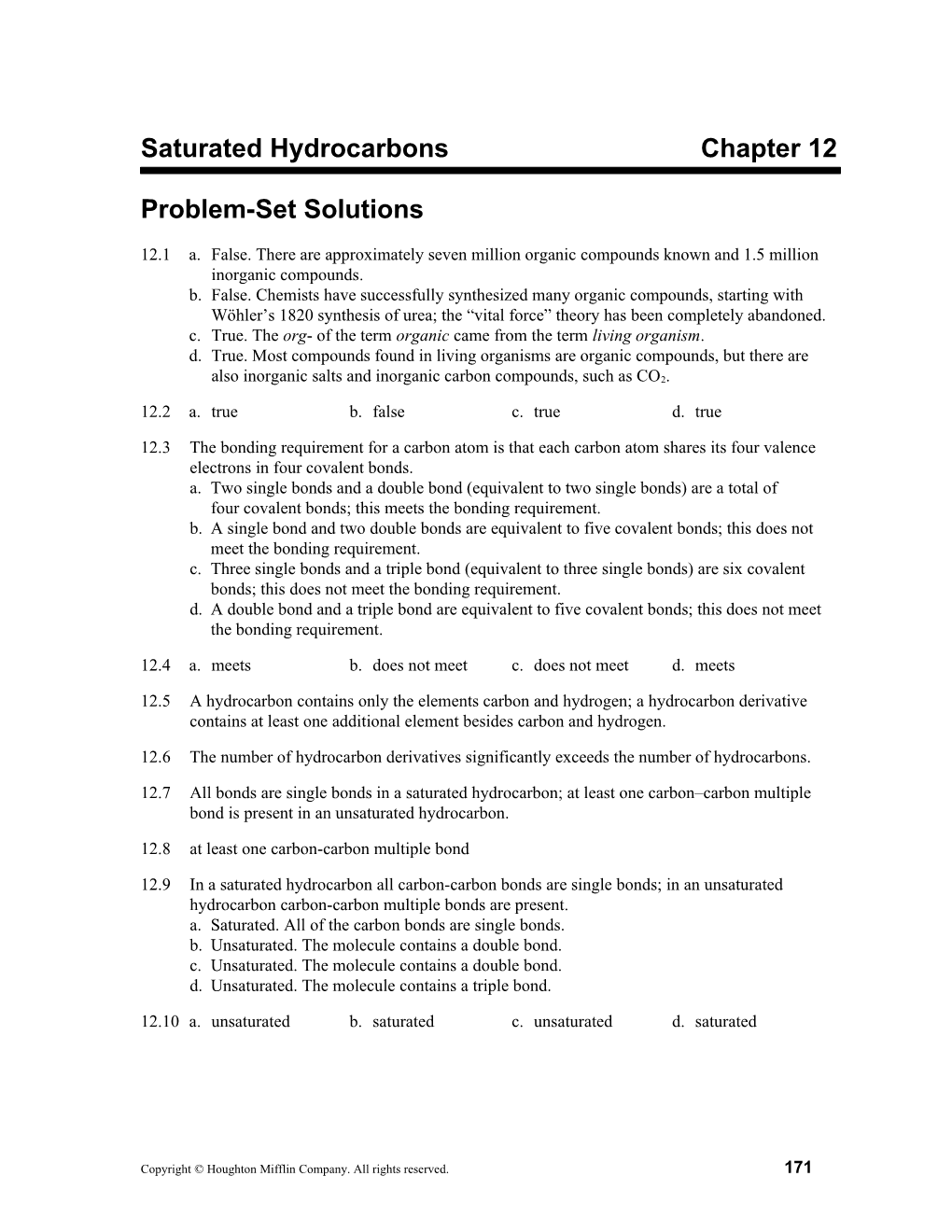 Problem-Set Solutions Chapter 121