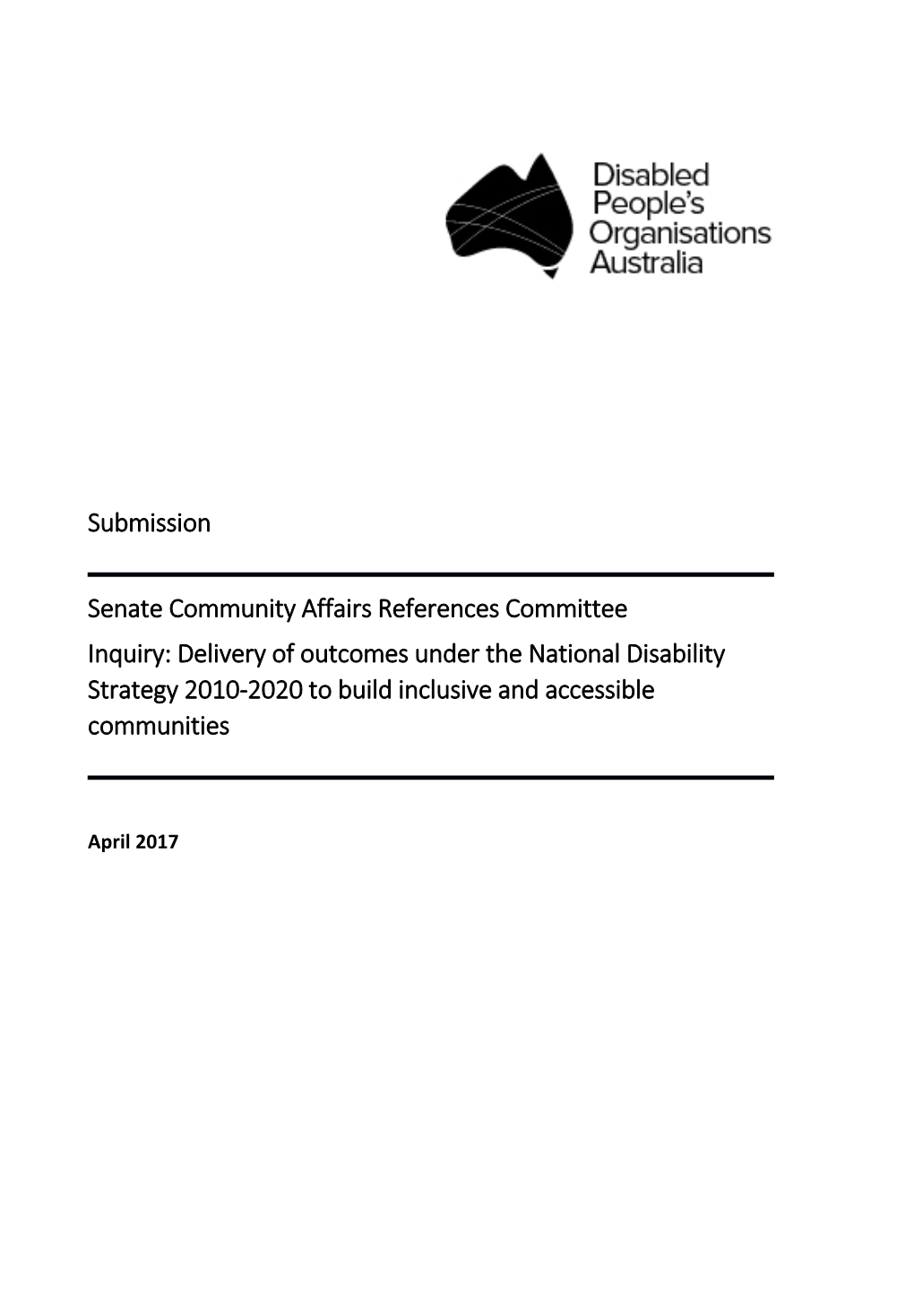 Senate Community Affairs References Committee