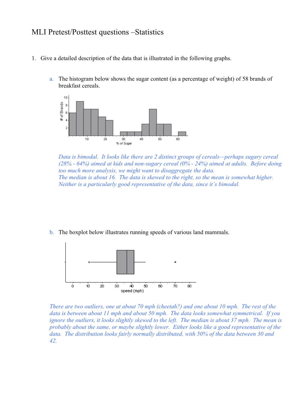 Data Analysis, Probability, and Statistics