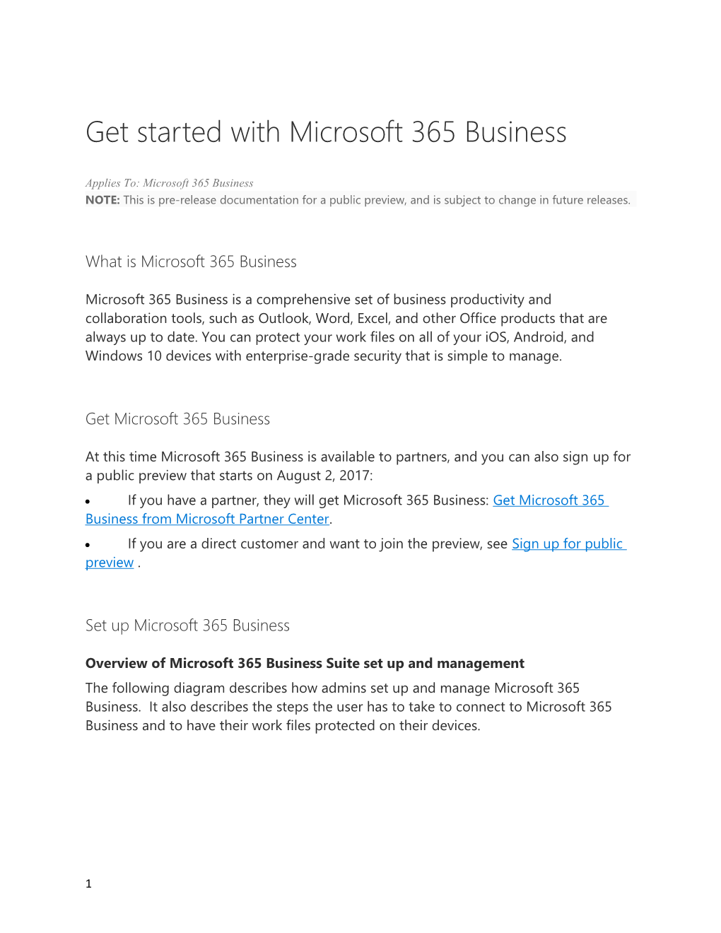 Get Started with Microsoft 365 Business