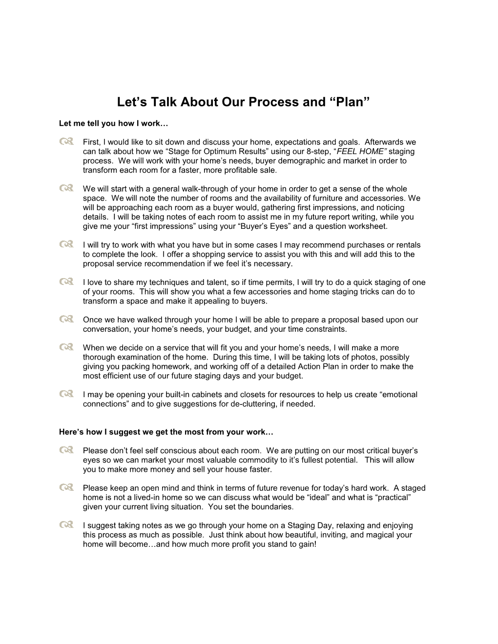 Let S Talk About Our Process and Plan