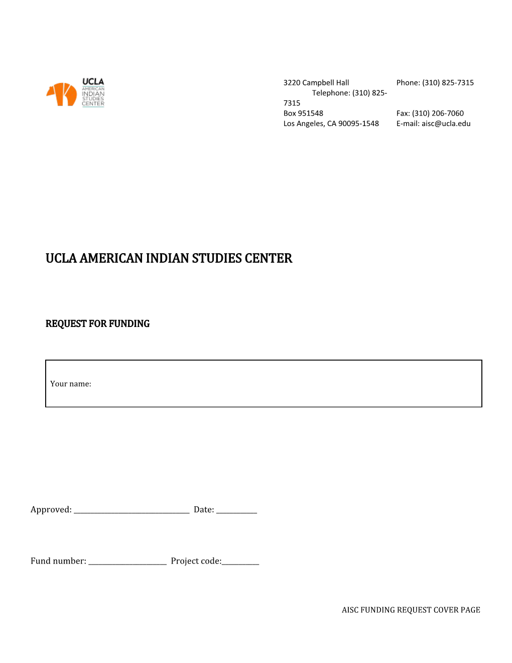 Uclaamerican Indian Studies Center