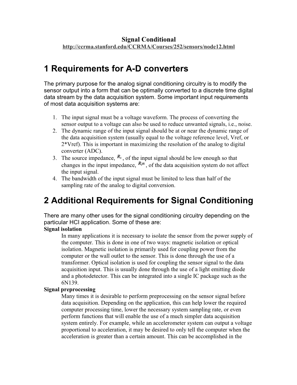 Analog to Digital Converter