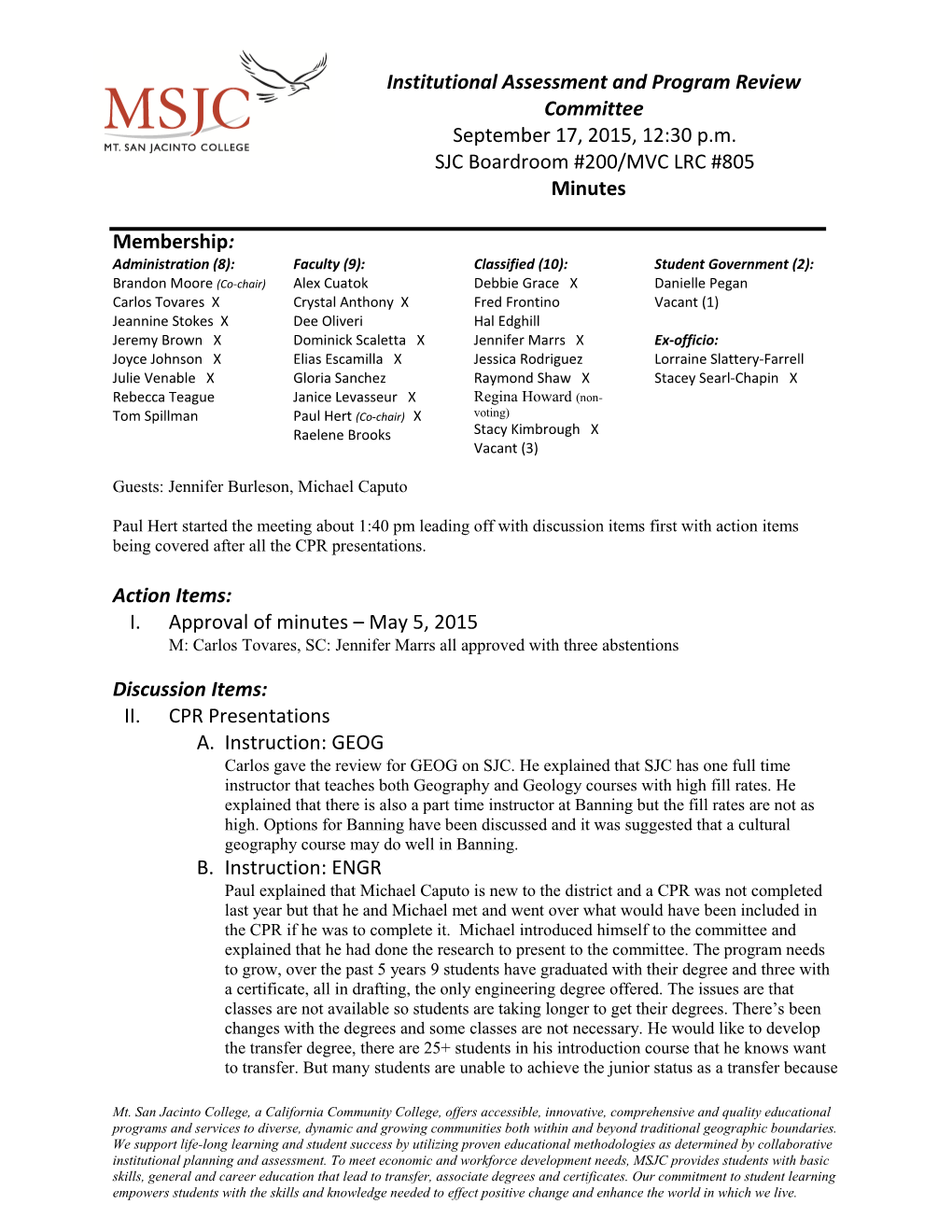 SJC Boardroom #200/MVC LRC #805