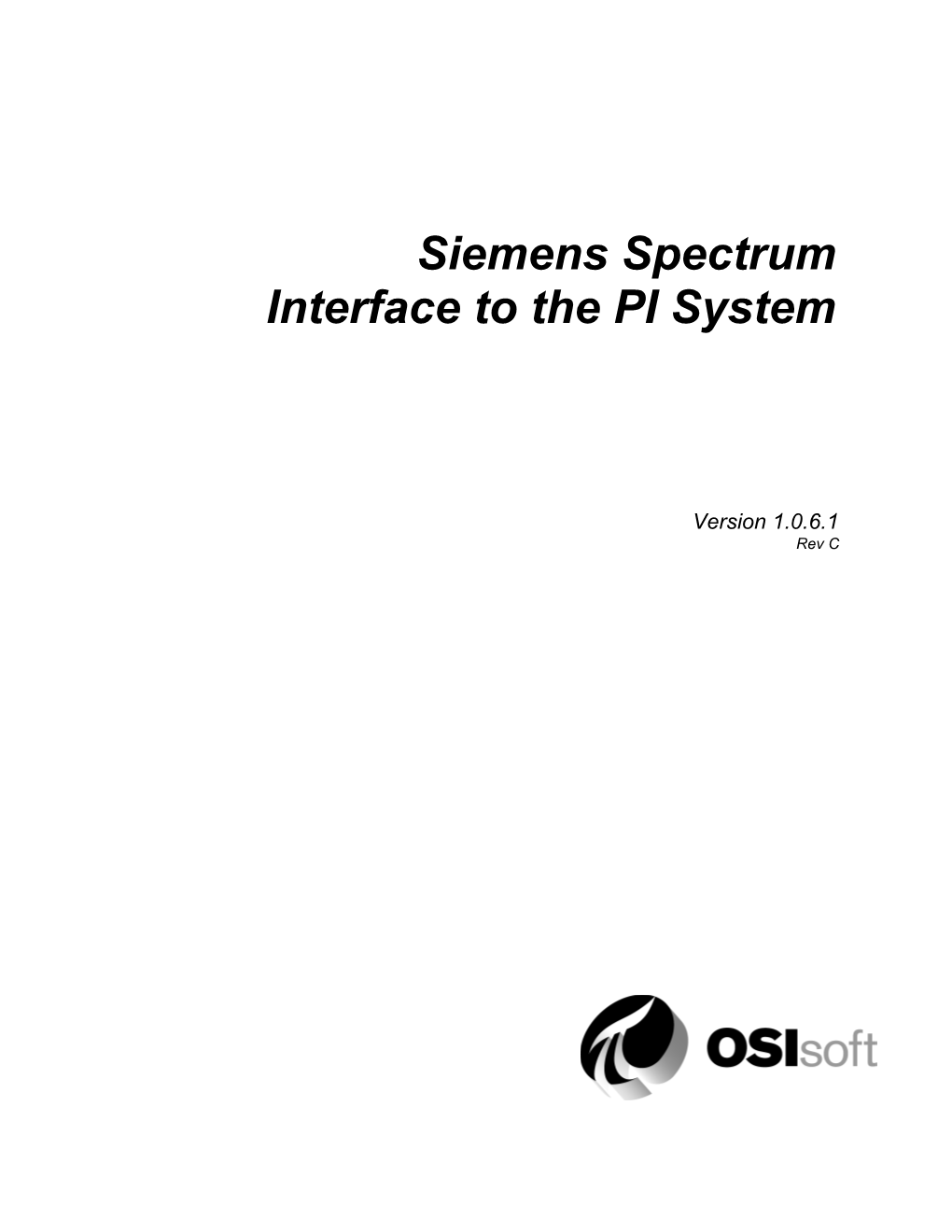 Siemens Spectrum Interface to the PI System