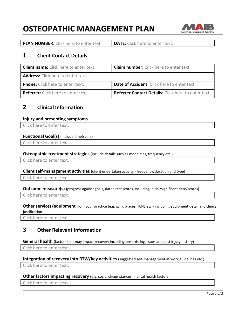 Injury and Presenting Symptoms