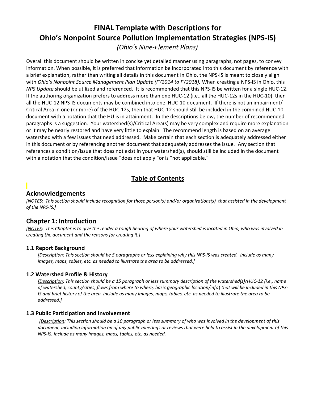 Ohio Snonpoint Source Pollution Implementation Strategies (NPS-IS)