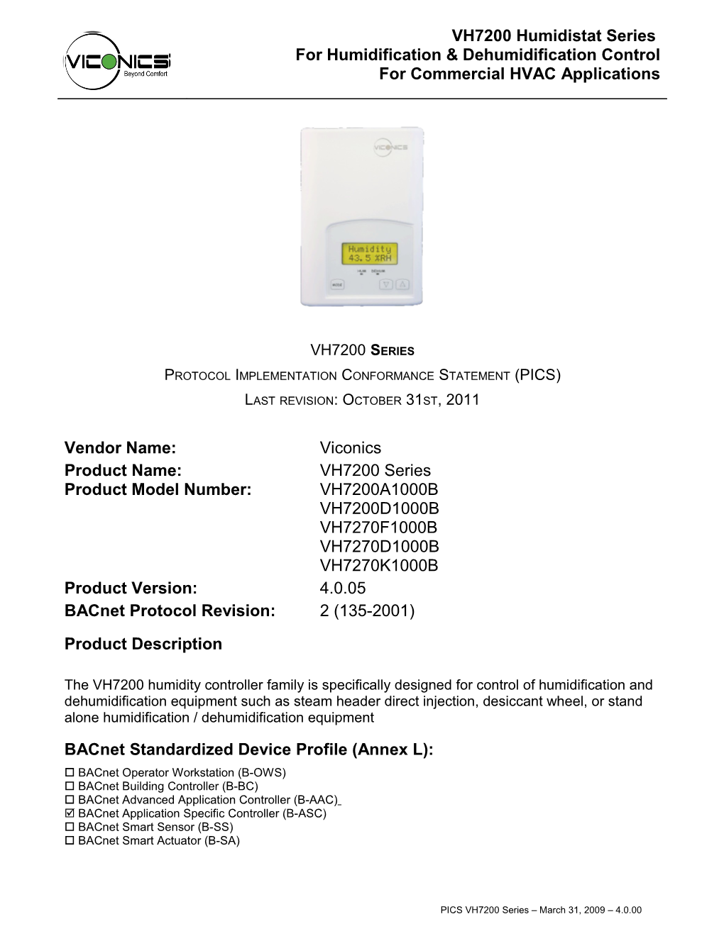 Delta Network Sensor: Bacstat II