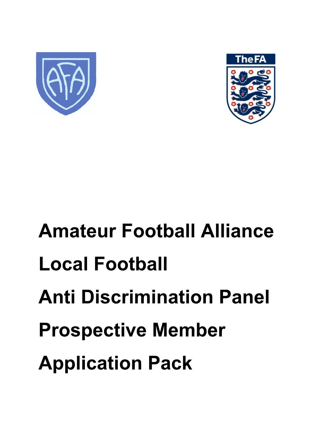 Anti Discrimination Panel Prospective Member Application Pack