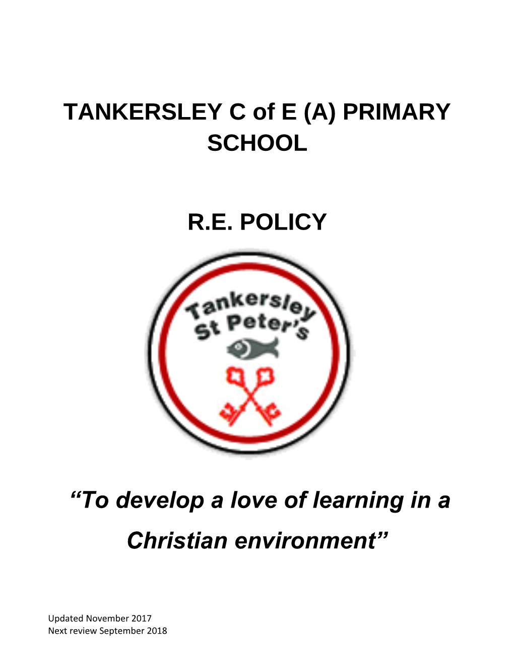 Tankersley St Peter S CE