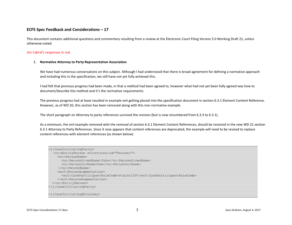 ECF5 Spec Feedback and Considerations 17