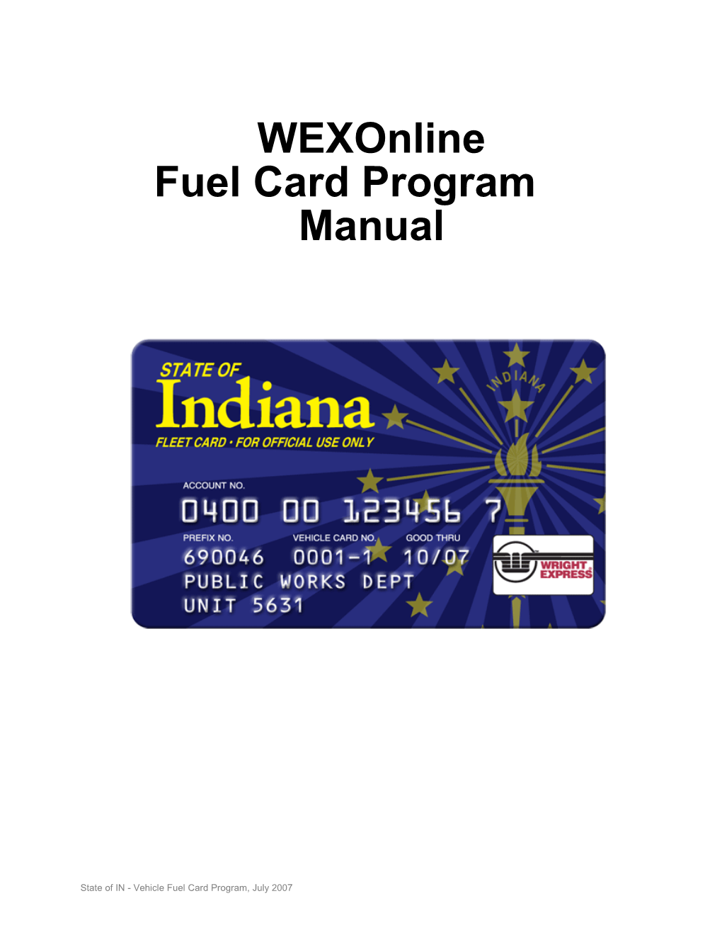 Wexonlinehome Page ( from Here You Can Navigate to All the Services Available for Example