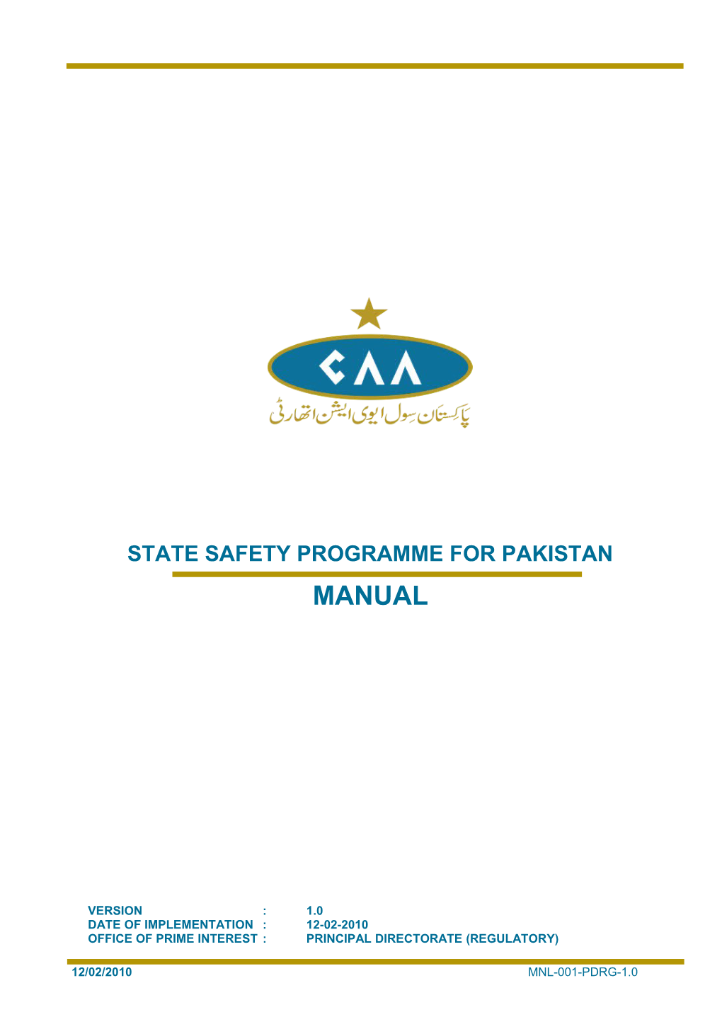 State Safety Programme for Pakistan