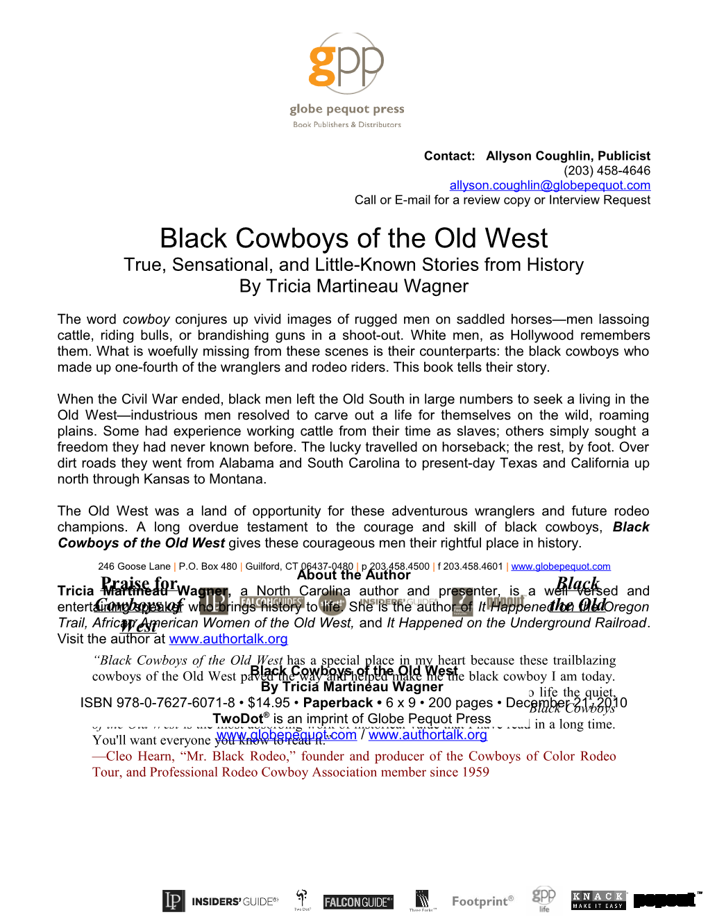 Praise Forblack Cowboys of the Old West