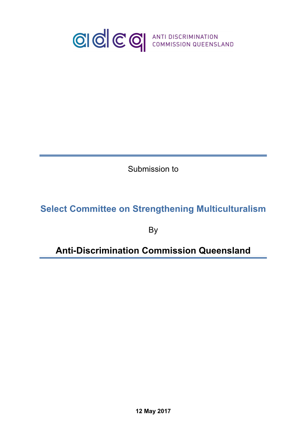 Select Committee on Strengthening Multiculturalism