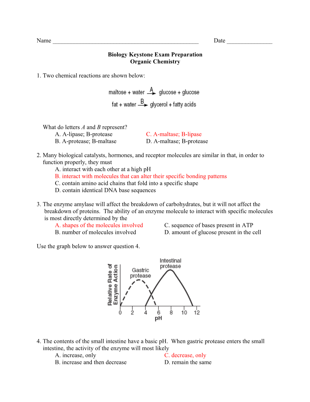 Biology Keystone Exam Preparation