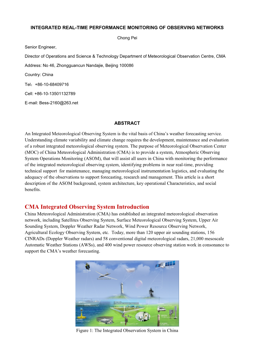 Integrated Real-Time Performance Monitoring of Observing Networks