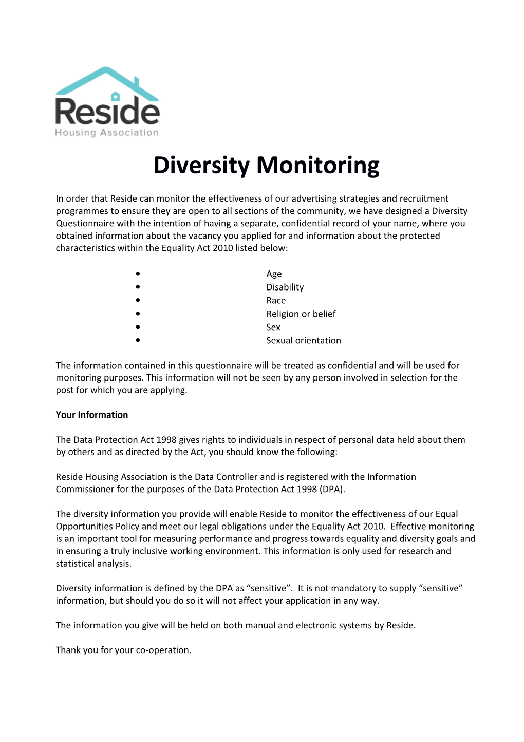 Diversity Monitoring