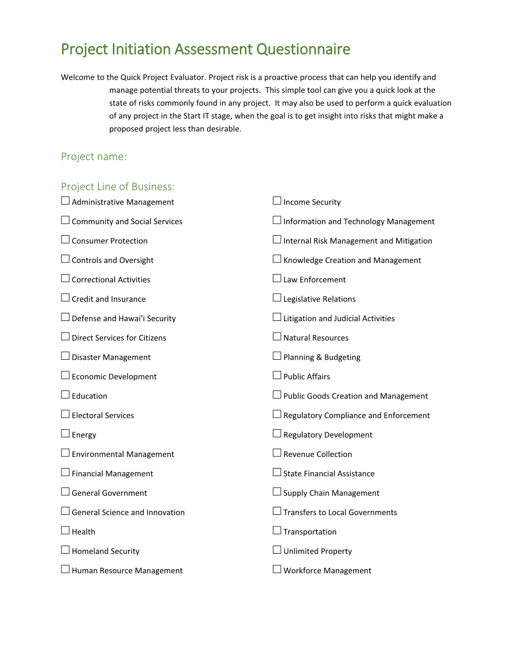 PMCE Fillable Project Questionnaire