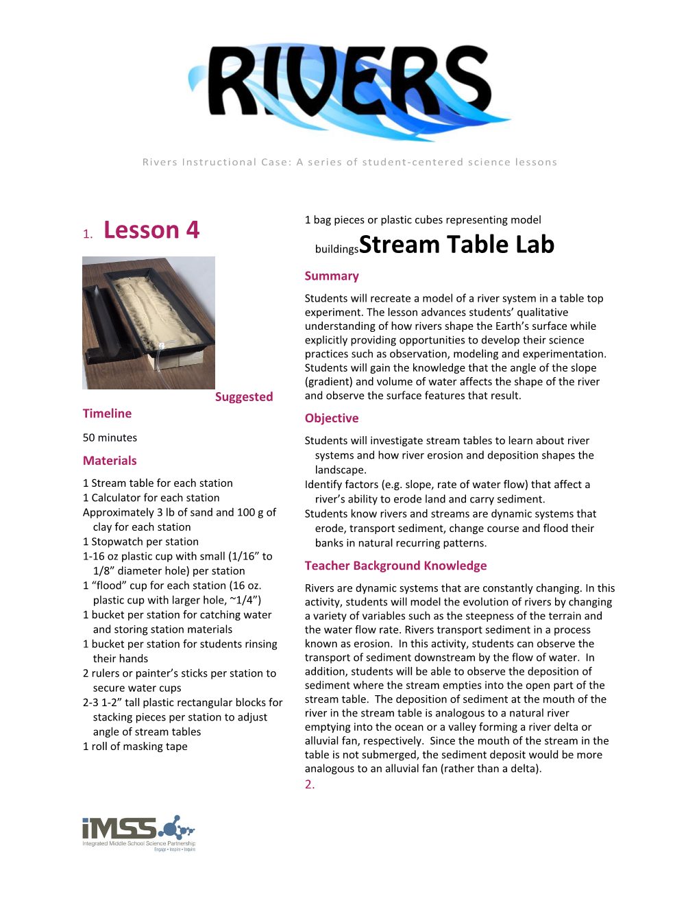 Lesson 4 Stream Table Lab