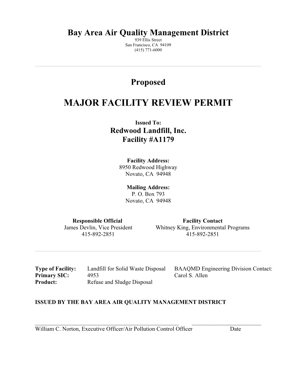 Bay Area Air Quality Management District